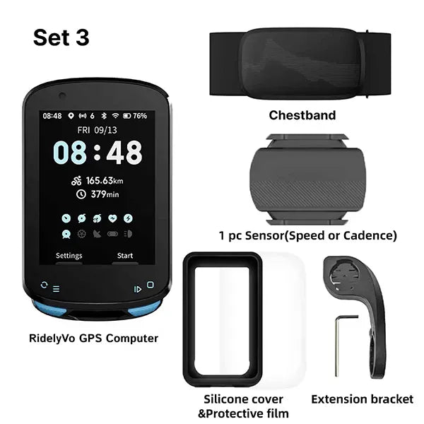 MichiPro Bike Computer – GPS Cycling Computer with Heart Rate Monitor