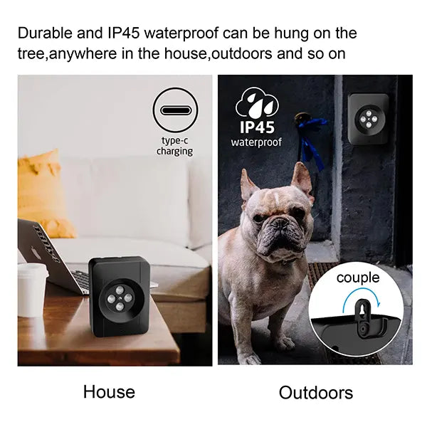 DigoMi3 Ultrasonic Anti-Barking Device – 4 Transmitters, 3 Modes, Long Range Bark Deterrent for Indoor & Outdoor Dog Training