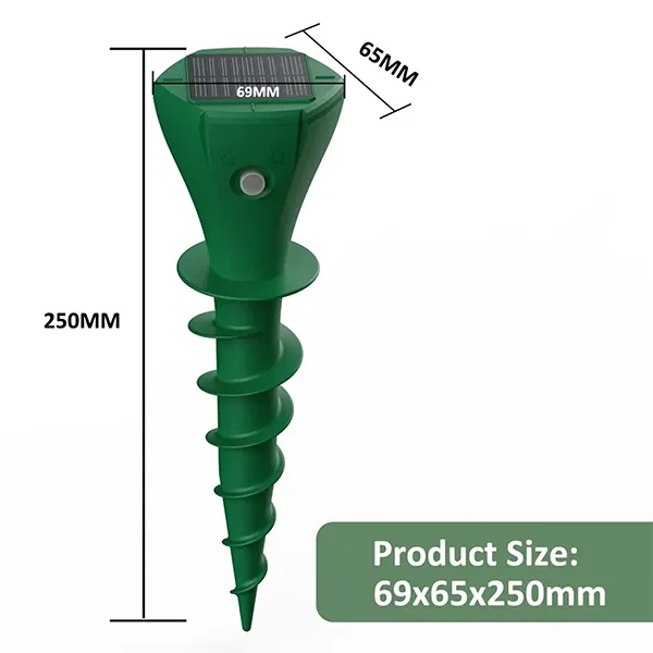 EcoRepel Solar Ultrasonic Snake Repeller – Pet Safe, Outdoor Yard & Garden Snake Repellent