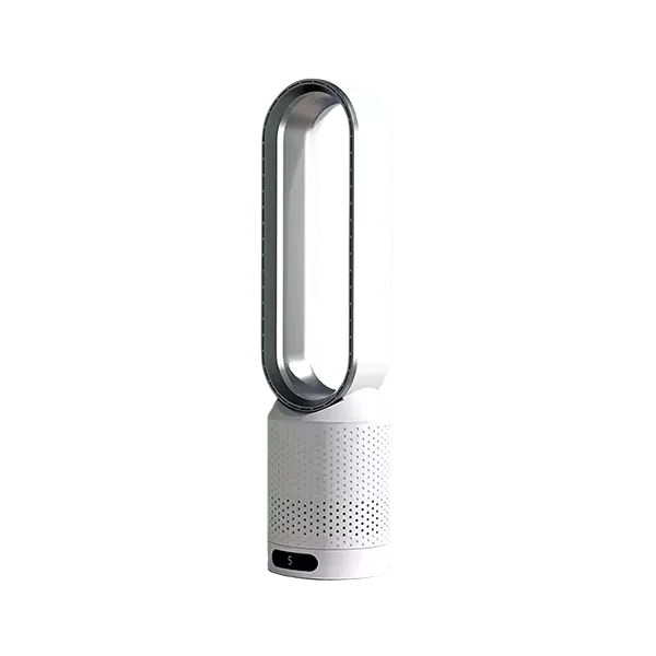 MolyFans Bladeless Tower Fan with Air Purification – 20", 90° Oscillation, 8 Speeds, Remote Control, 120-Min Timer