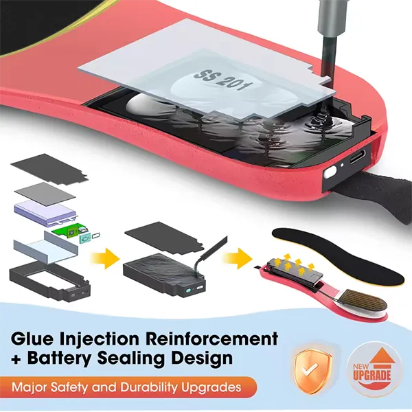 KaenSole Heated Insoles – 3000mAh, 3 Heat Settings, 6 Timers, App Control, Waterproof & Ultra-Thin