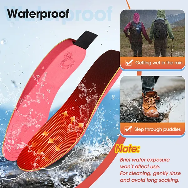 KaenSole Heated Insoles – 3000mAh, 3 Heat Settings, 6 Timers, App Control, Waterproof & Ultra-Thin