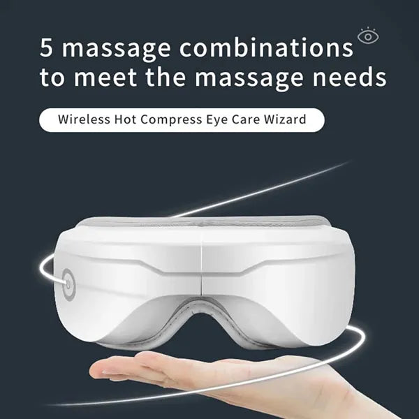 KaliEye Eye Massager with Heat & Bluetooth Music – Heated Eye Mask for Migraine Relief, Better Sleep & Relaxation