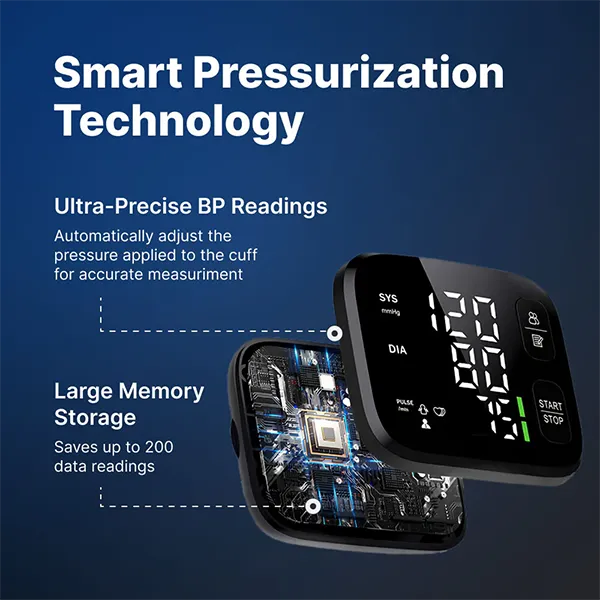 MoniAdam Wrist Blood Pressure Monitor – Touch Screen, 3-Colour Display, Dual-User Memory & Voice Broadcast
