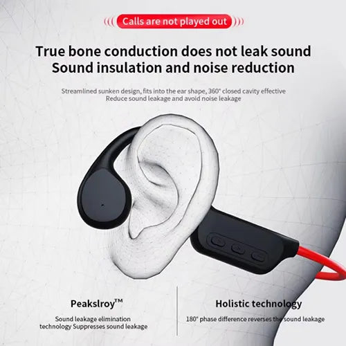 Rivoni Bone Conduction Headphones – Open-Ear Bluetooth, Sweatproof & Lightweight for Running