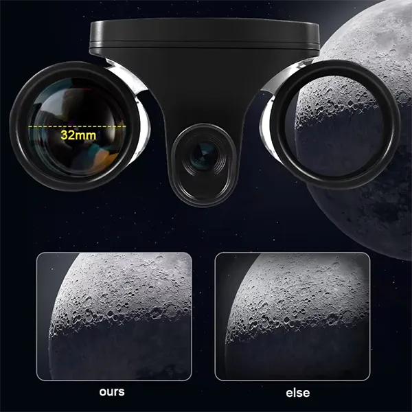 CamBino Digital Binoculars with Camera – 48MP, 2.5K Video, 8X Zoom, 2.4" LCD, 32GB SD Card Included