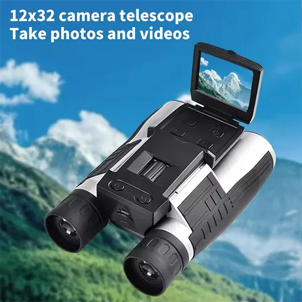 CamBino Digital Binoculars with Camera – 48MP, 2.5K Video, 8X Zoom, 2.4" LCD, 32GB SD Card Included