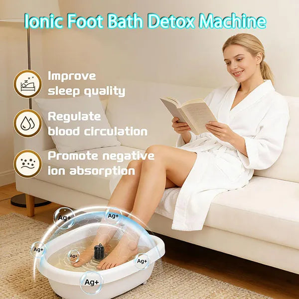 Lonelix Z2 Ionic Foot Bath Machine – Ion Detox Foot Spa & Chi Cleanse for Home, Salon & Beauty Club