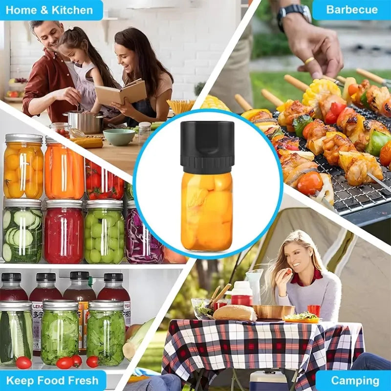 Konijar Electric Mason Jar Vacuum Sealer Kit – 10-Second Seal for Canning & Food Storage