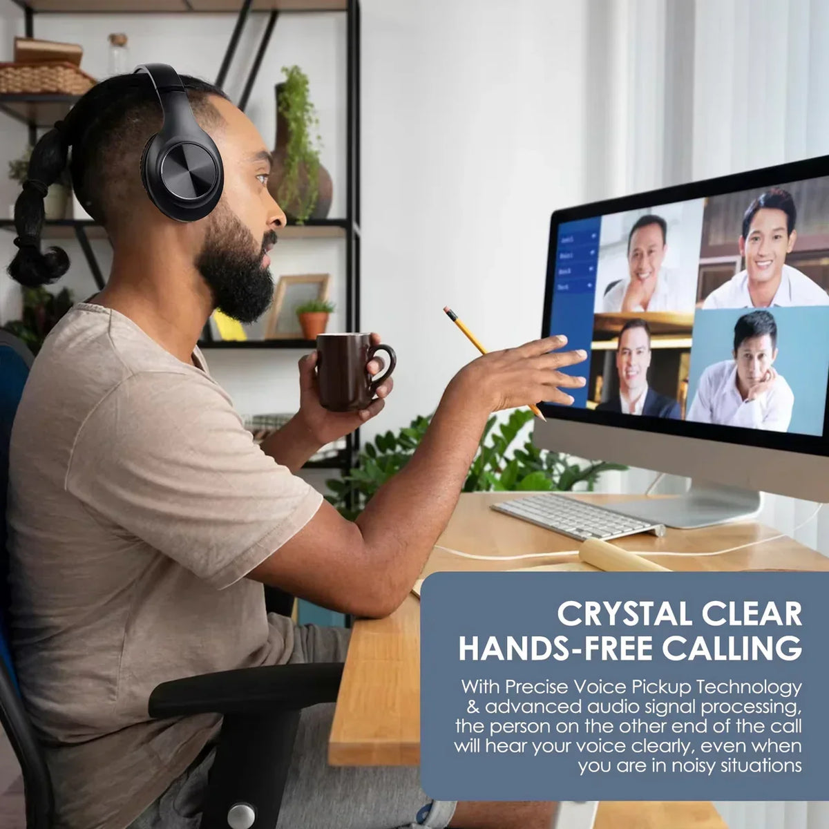 LioBeat Over Ear Noise Cancelling Headphones