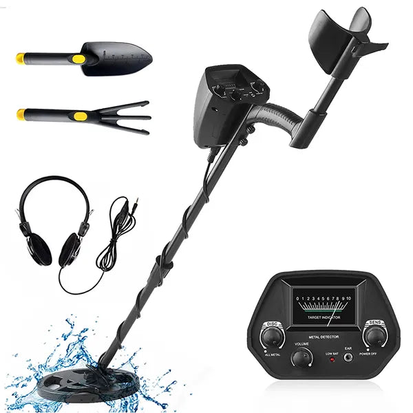 TeroTera Metal Detector – High Accuracy Gold & Silver Detector with 8" Coil, Disc & All Metal Mode
