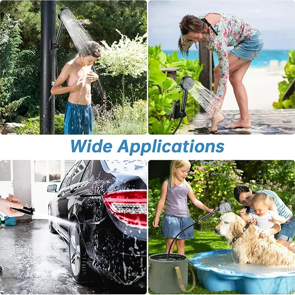 DutyShower Portable Camping Shower Pump – 6000mAh / 7800mAh, Full-Screen Intelligent Display, Outdoor Shower Kit