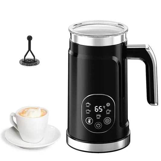 ChoMiz 4-in-1 Electric Milk Frother & Hot Chocolate Maker – Hot & Cold Foam, Latte, Cappuccino