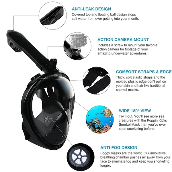 SnorkMask Full Face Snorkel Masks CA