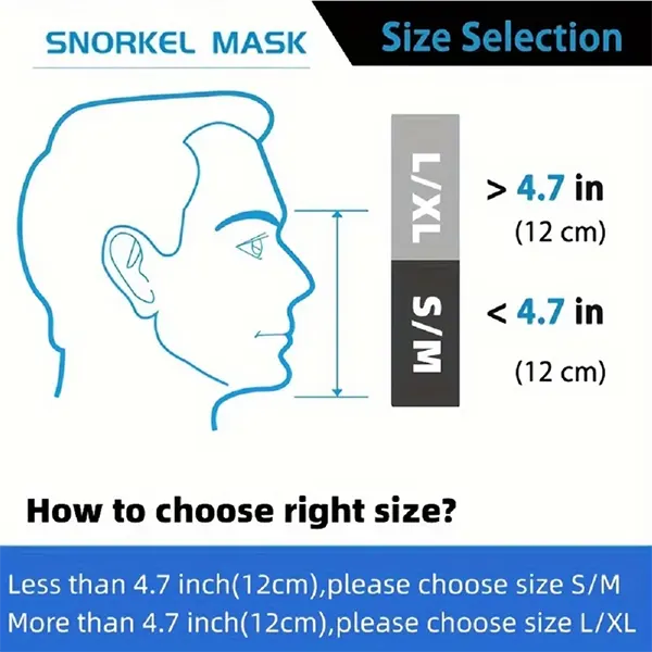 SnorkMask Full Face Snorkel Mask – 180° Panoramic View, Anti-Fog & Anti-Leak, Camera Mount, Foldable Snorkeling Set for Adults