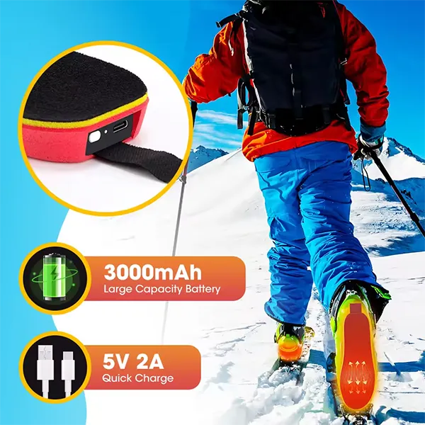 KaenSole Rechargeable Heated Insoles – App-Controlled Electric Foot Warmers for Men & Women