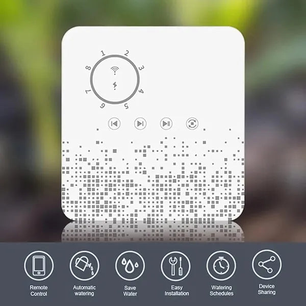 Homi W6 Pro WiFi Sprinkler Controller – 8-Zone Smart Irrigation Timer, Weather-Aware, Alexa Compatible