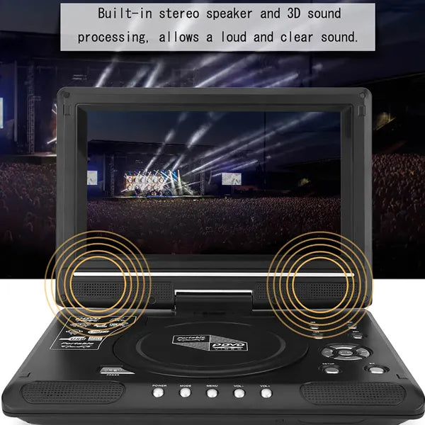 Lumovix Portable DVD Player – Compact Entertainment for Travel, Car & Home
