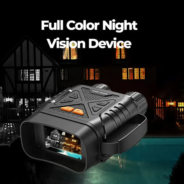 Visglo 4K Night Vision Binoculars – 10x Digital Zoom, 7x Infrared, 2.8" HD Screen & 64GB TF Card