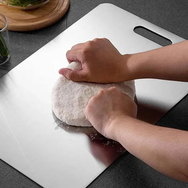 MoniBoa 100% Titanium Cutting Board – Reversible, Dishwasher Safe with Handle