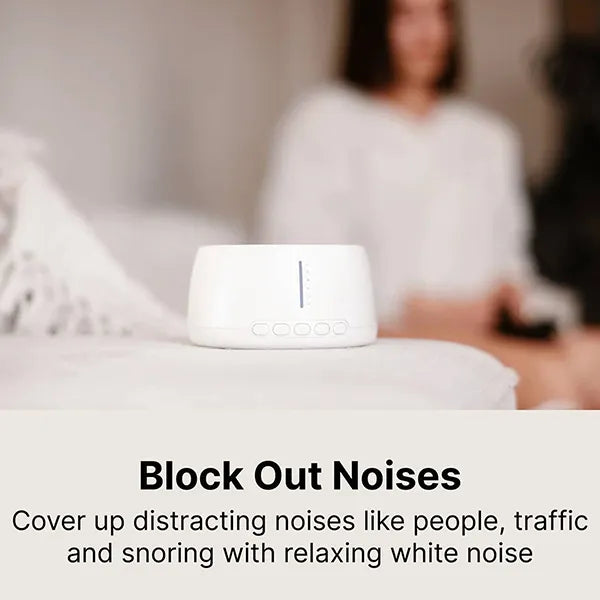 AMakvia White Noise Machine – 30 Sounds, 6 Categories, Timer, Volume Control & Headphone Jack