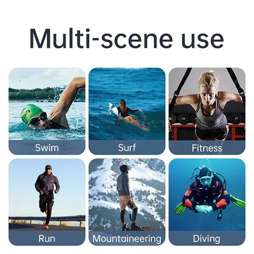 Rivoni Bone Conduction Headphones – Open-Ear Bluetooth, Sweatproof & Lightweight for Running