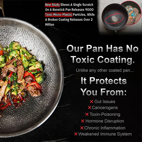 TetsuPan Titanium Frying Pan – Non-Stick, Lightweight & Ultra-Durable for Home & Outdoor Cooking