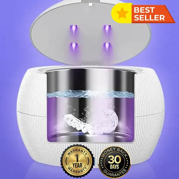 Clenzu Ultrasonic Retainer Cleaner – Deep Clean for Retainers, Aligners & Dental Appliances