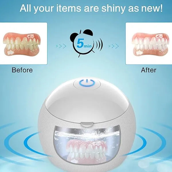 Clenzu Ultrasonic Retainer Cleaner – Deep Clean for Retainers, Aligners & Dental Appliances