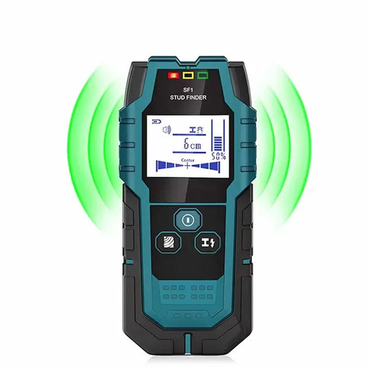 WallDetec Stud Detector – 5-in-1 Pro Smart Sensor with Audio Alarm & HD LCD Display