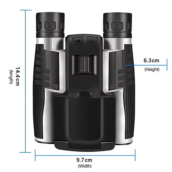 CamBino Digital Binoculars with Camera – 48MP, 2.5K Video, 8X Zoom, 2.4" LCD, 32GB SD Card Included