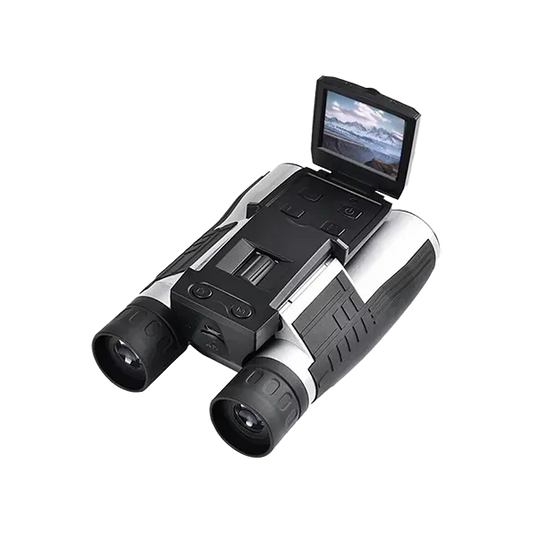 CamBino Digital Binoculars with Camera – 48MP, 2.5K Video, 8X Zoom, 2.4" LCD, IPS Anti-Glare, 32GB SD Card for Birdwatching & Travel