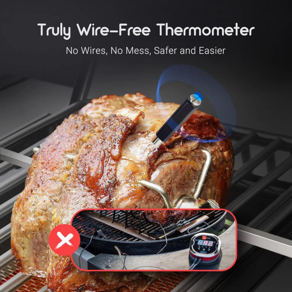 Theruna Meat Thermometer – Instant Read Digital Thermometer for Perfectly Cooked Meat