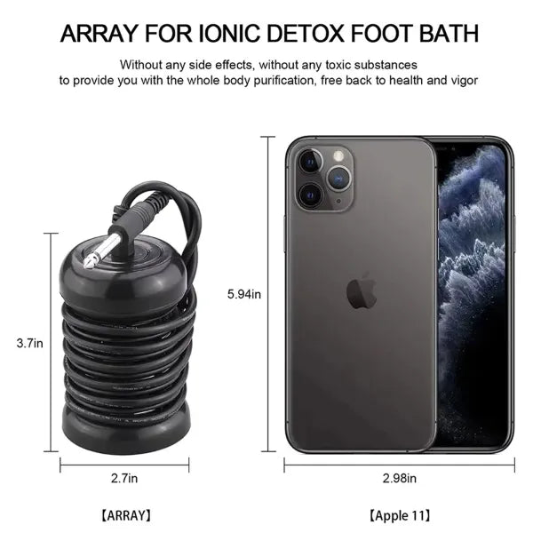 Lonelix Z2 Ionic Foot Bath Machine – Ion Detox Foot Spa & Chi Cleanse for Home, Salon & Beauty Club