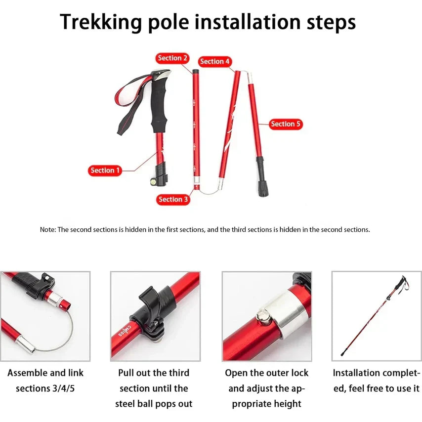 Kolamia Collapsible Hiking Poles