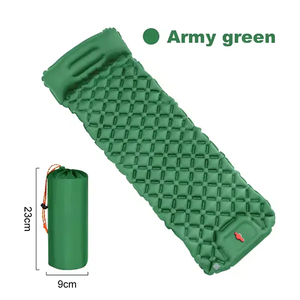 NoviPad M5 Inflatable Sleeping Pad with Pillow – Ultralight Camping Air Mattress
