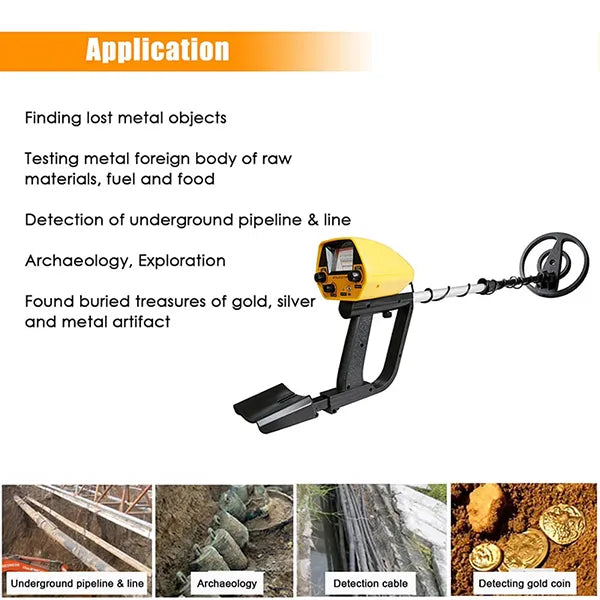 TeroTera Metal Detector – High Accuracy Gold & Silver Detector with 8" Coil, Disc & All Metal Mode